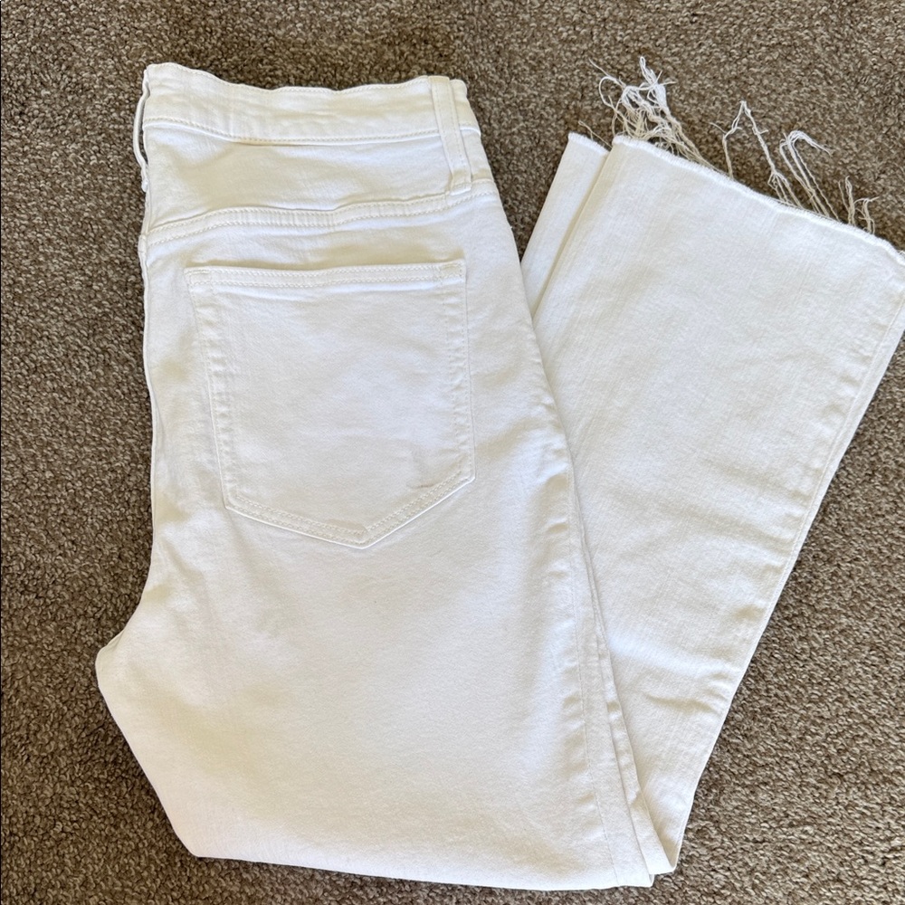 J. Crew Mid-Rise Flare Crop Jeans